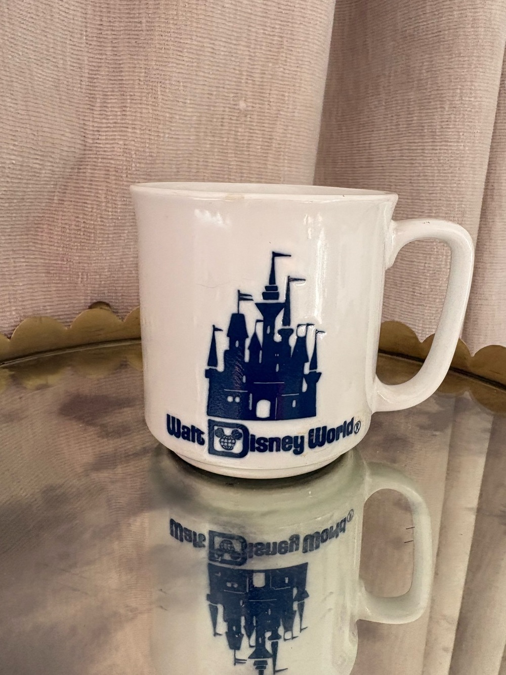 Vintage Disney ceramic coffee mug made in japan  Cinderella Castle